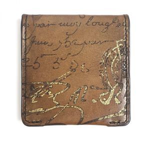 Berluti Berluti Leather Coin Case Wallet, Brown Leather Coin Case E1118